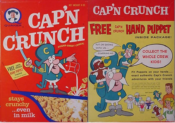 Cap'n Crunch Hand Puppet Box