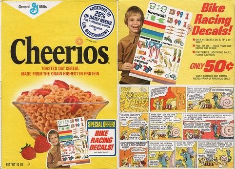 Cheerios Racing Decals Box