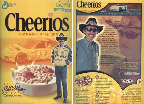 2004 Richard Petty Cheerios Box