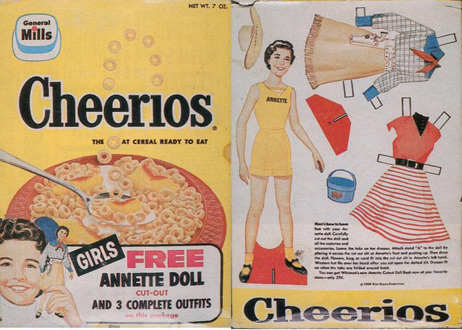 Cheerios Annette Doll Box