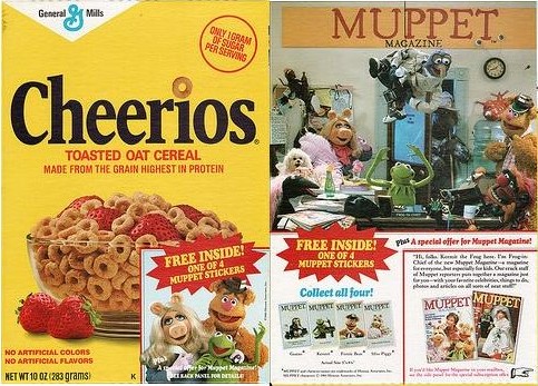 Cheerios Muppet Magazine Box