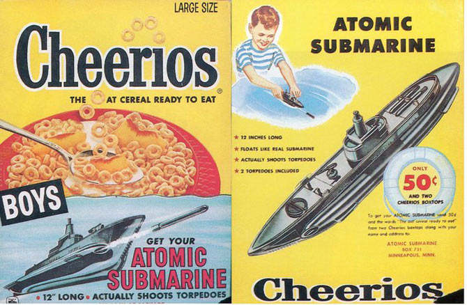 Cheerios Atomic Submarine Box