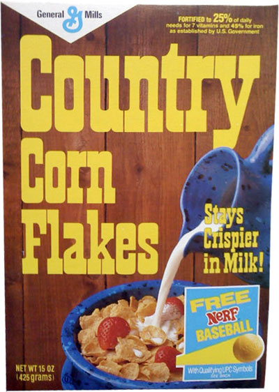 Great Old Country Corn Flakes Box