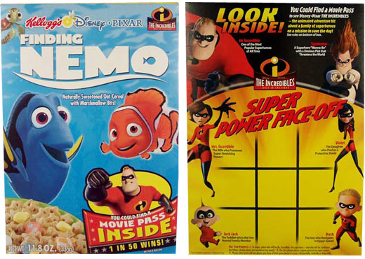 Finding Nemo Incredibles Promotion