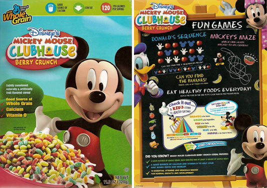 2007 Mickey Mouse Clubhouse Cereal Box