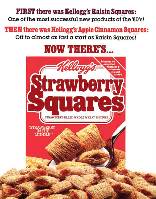 Strawberry Squares Advertisement