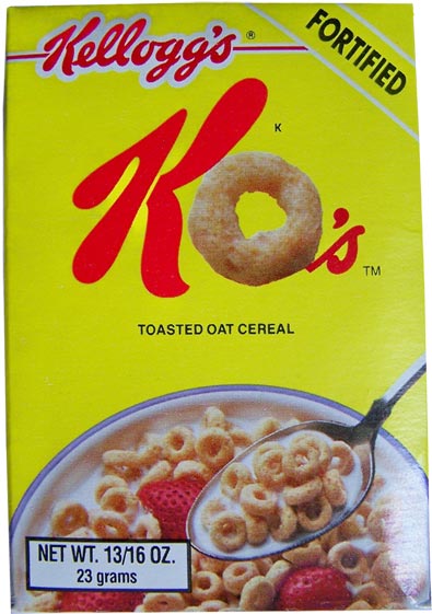 Sample Box of KO's Cereal