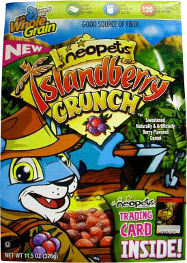 2006 Neopets Cereal Box