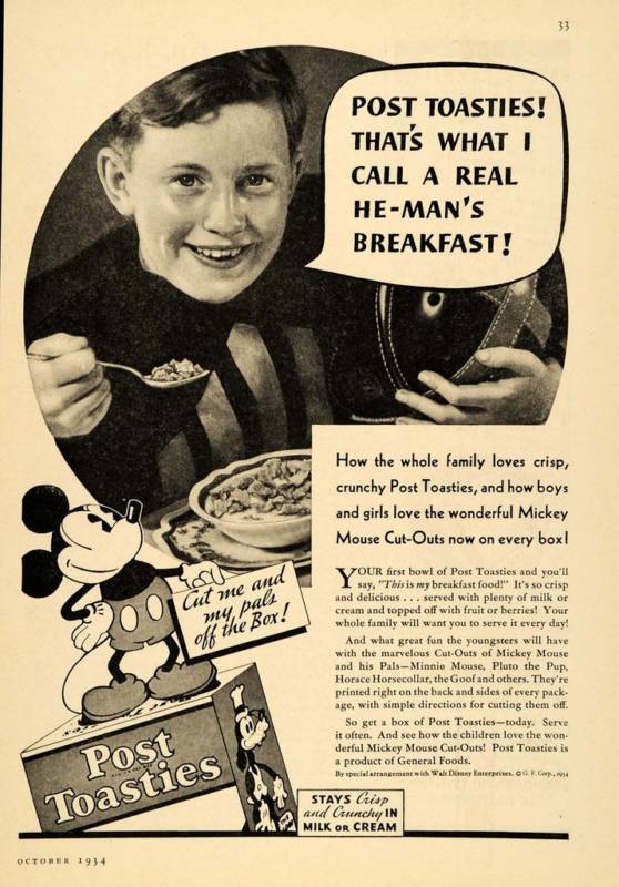 1934 Post Toasties Advertisement