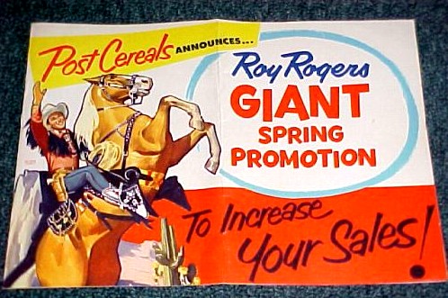 Post Toasties Roy Rogers Promotion