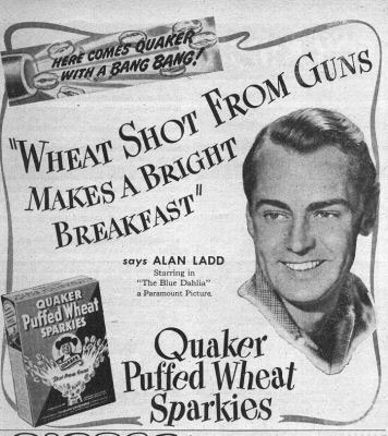 Alan Ladd Wheat Sparkies Ad