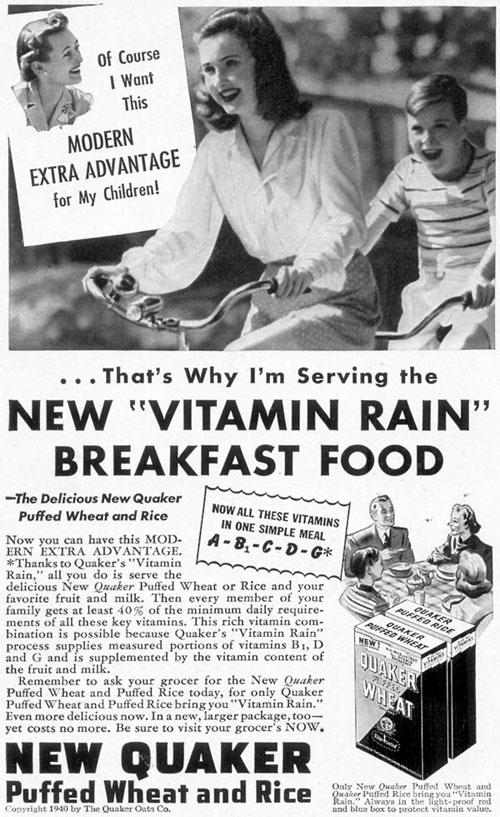 1940 Vitamin Rain Sparkies Ad