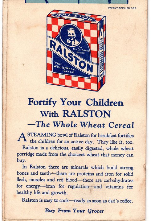Ralston Whole Wheat Cereal Ad