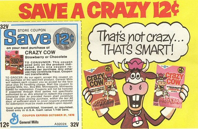 Crazy Cow 12 Cent Coupon