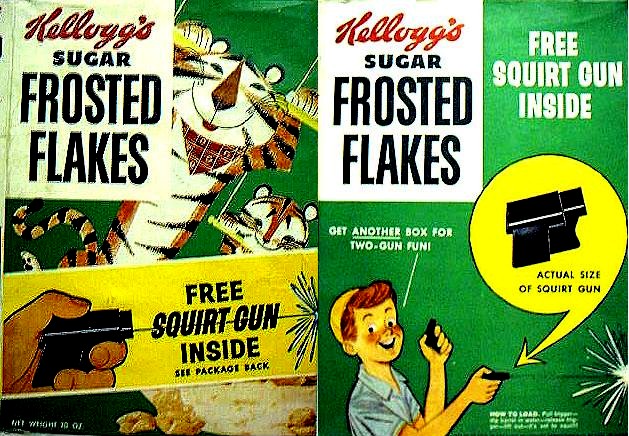 Sugar Frosted Flakes Squirt Gun Box