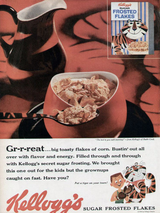 1959 Sugar Frosted Flakes Ad