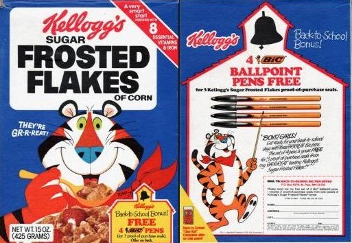 Sugar Frosted Flakes - Free Pens