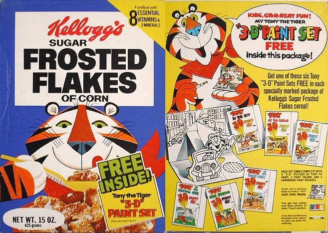 Sugar Frosted Flakes 3-D Paint Set