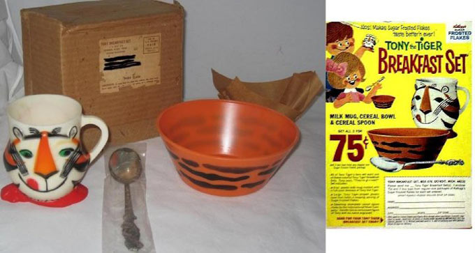 1964 Tony The Tiger Breakfast Set