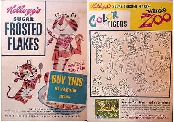 Sugar Frosted Flakes Color The Tigers