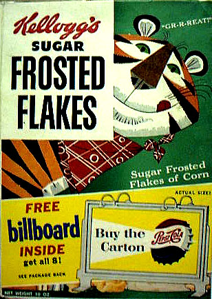 1956 Sugar Frosted Flakes Box