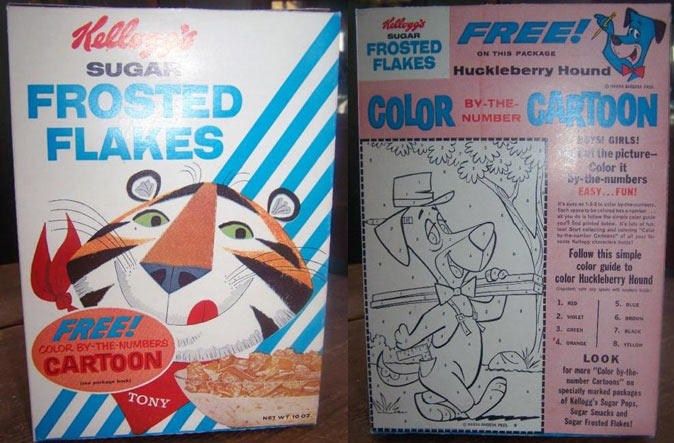 Huckleberry Hound Frosted Flakes Box