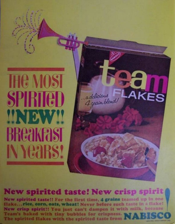 Team Flakes Spirited Advertisement