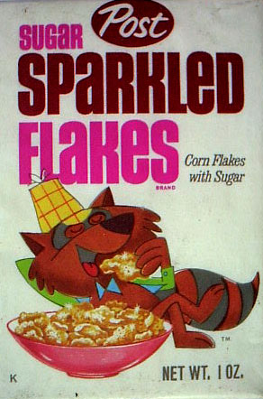 Mid 60's Sugar Sparkled Corn Flakes Box