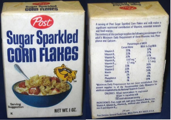 Sugar Sparkled Corn Flakes 1-Oz Box