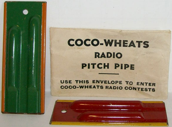 Coco-Wheats Radio Pitch Pipe