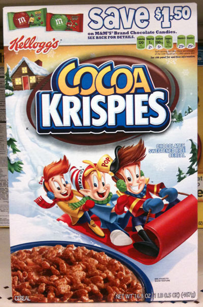 Winter 2010 Cocoa Krispies Box - Front