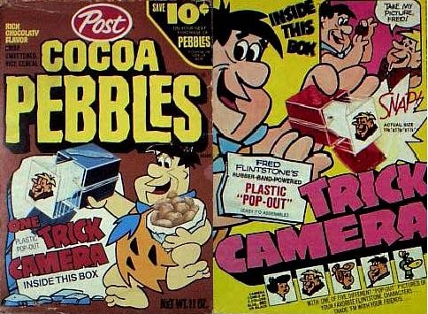 Cocoa Pebbles Trick Camera Box