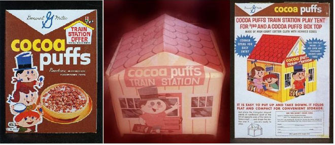 1961 Cocoa Puffs Train Station Premium
