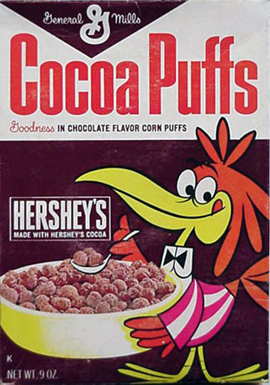 Sonny the Cuckoo Bird Cocoa Puffs Box