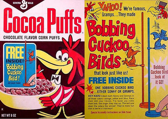 Cocoa Puffs Bobbing Cuckoo Birds