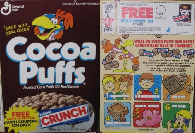 Cocoa Puffs Nestle Crunch Box