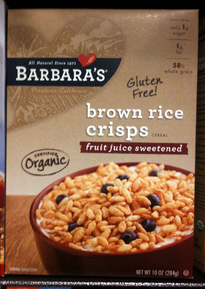 2011 Brown Rice Crisps Cereal