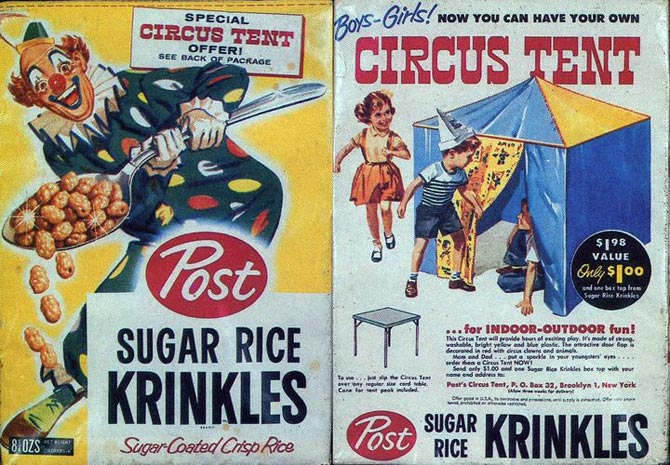Sugar Rice Krinkles Circus Tent