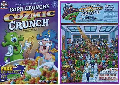 1999 Cozmic Crunch Cereal Box
