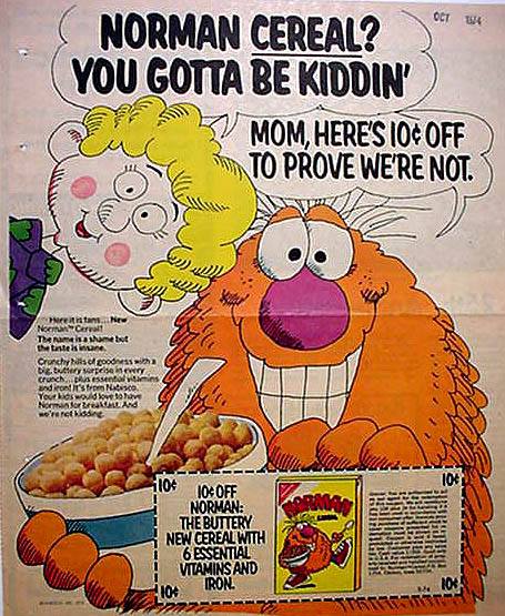 Norman Cereal Ad