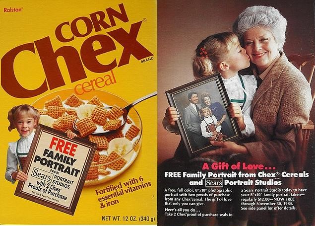 Corn Chex Family Portrait Box