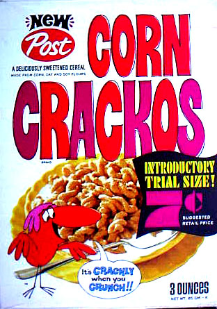 1967 Trial-Size Corn Crackos Box