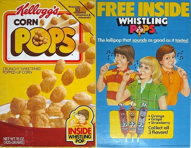 Corn Pops Whistling Pops Box