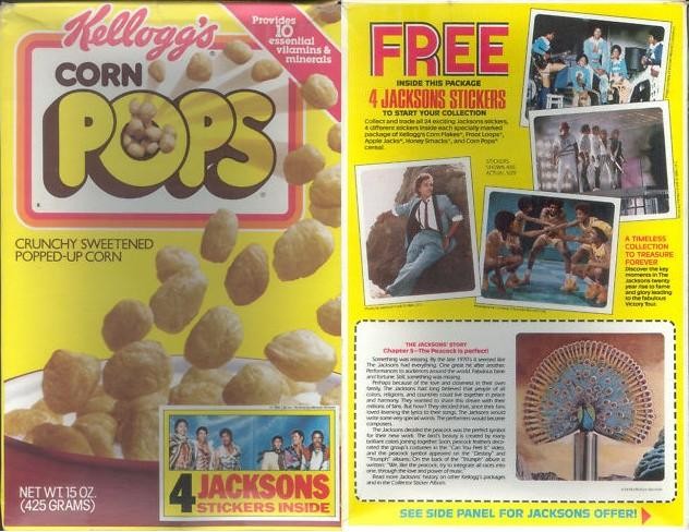 Corn Pops Jacksons Stickers Box