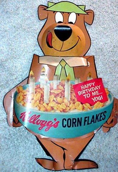 Yogi Bear Birthday Corn Flakes Display