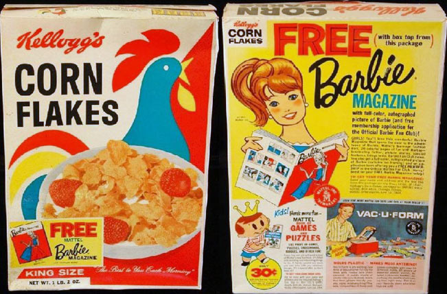 Corn Flakes Box - Barbie Magazine