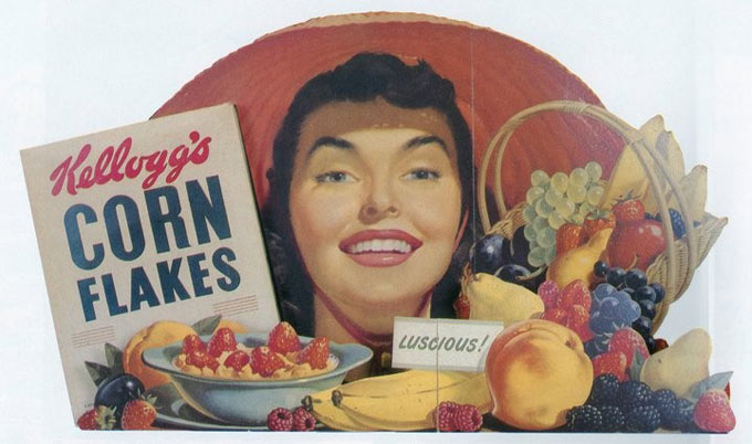 1951 Kellogg's Corn Flakes Display