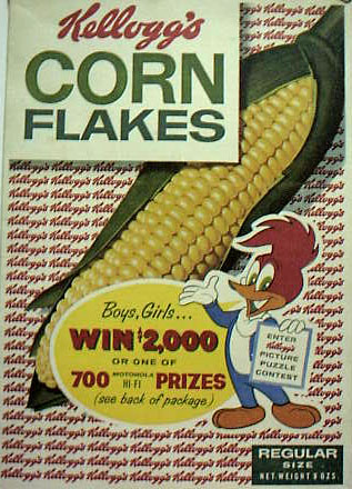 1958 Kellogg's Corn Flakes Box