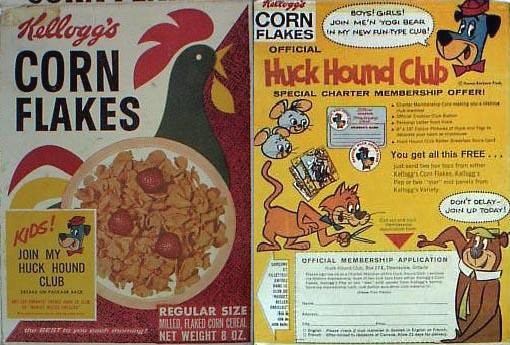 Corn Flakes Huck Hound Club Box