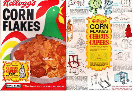 Corn Flakes Circus Capers Box
